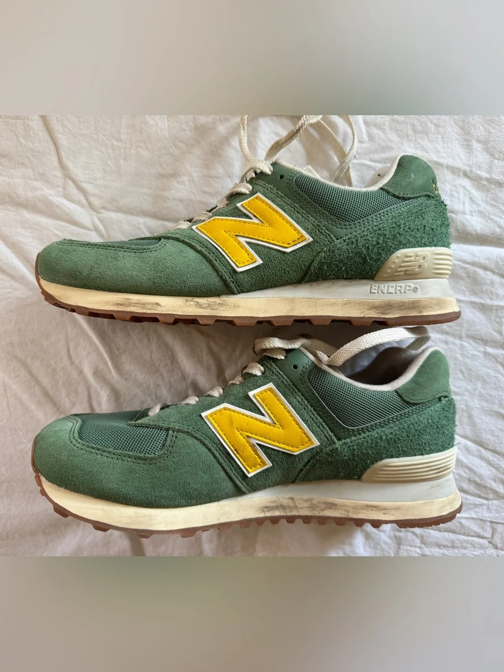 New Balance Women’s 574 V2 Sneakers - Mallard Green - Picture 3 of 6